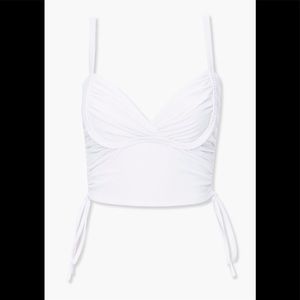 Forever 21 Self-Tie Bustier Cropped Cami NWT